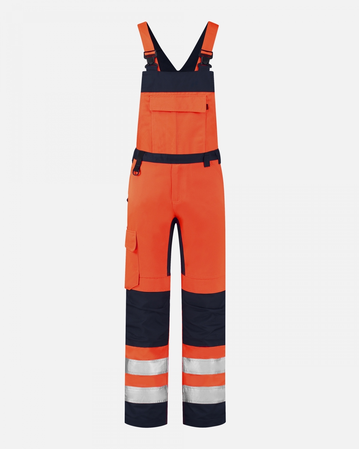 mannequin foto van fluor oranje overall van tricorp